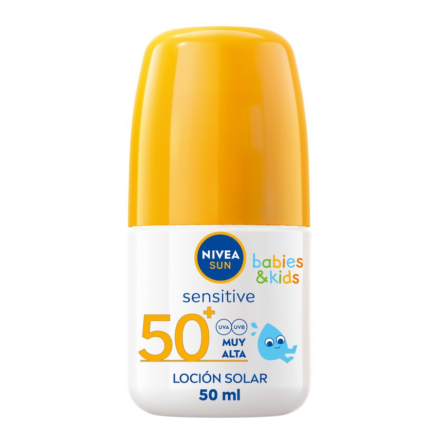Protector solar NIVEA Kids Sensitive spf50+ roll on 50 ml