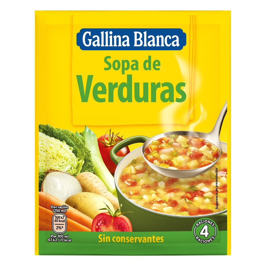 Sopa de verduras GALLINA BLANCA sobre 51 g