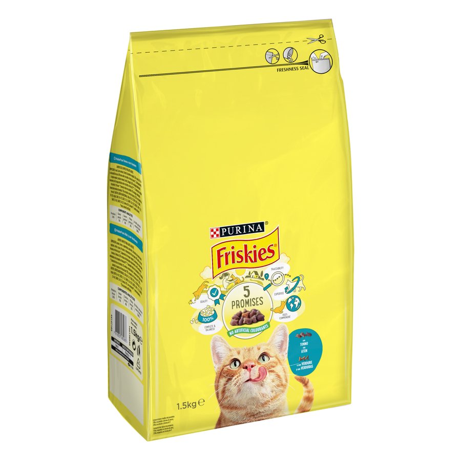 Alimento gato PURINA FRISKIES atún y verduras 1,5 kg