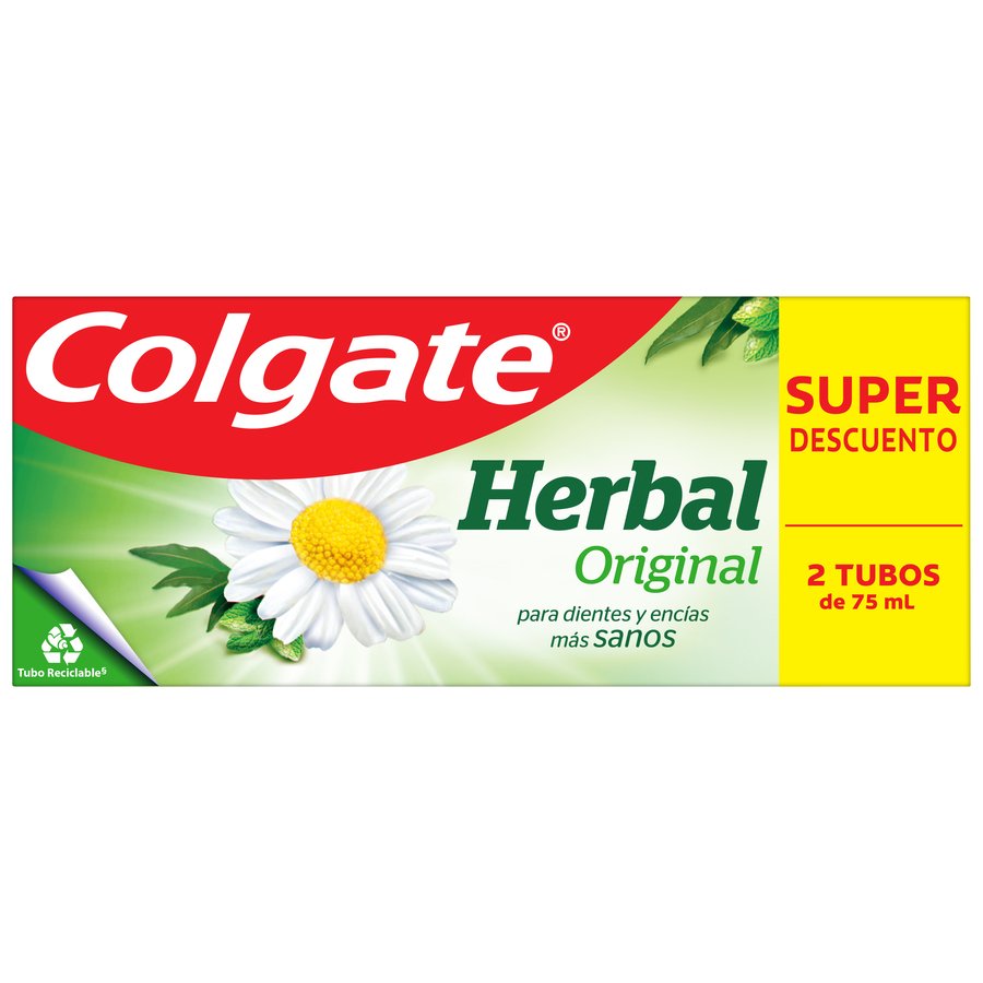 Dentífrico COLGATE herbal 2X75 ml