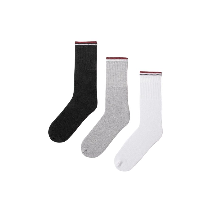 Pack 3 calcetines deporte negro talla 39-42