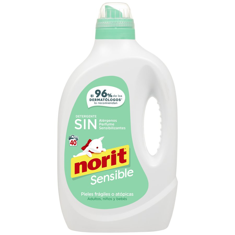 Detergente líquido NORIT pieles sensibles 40 lavados 2,12 l