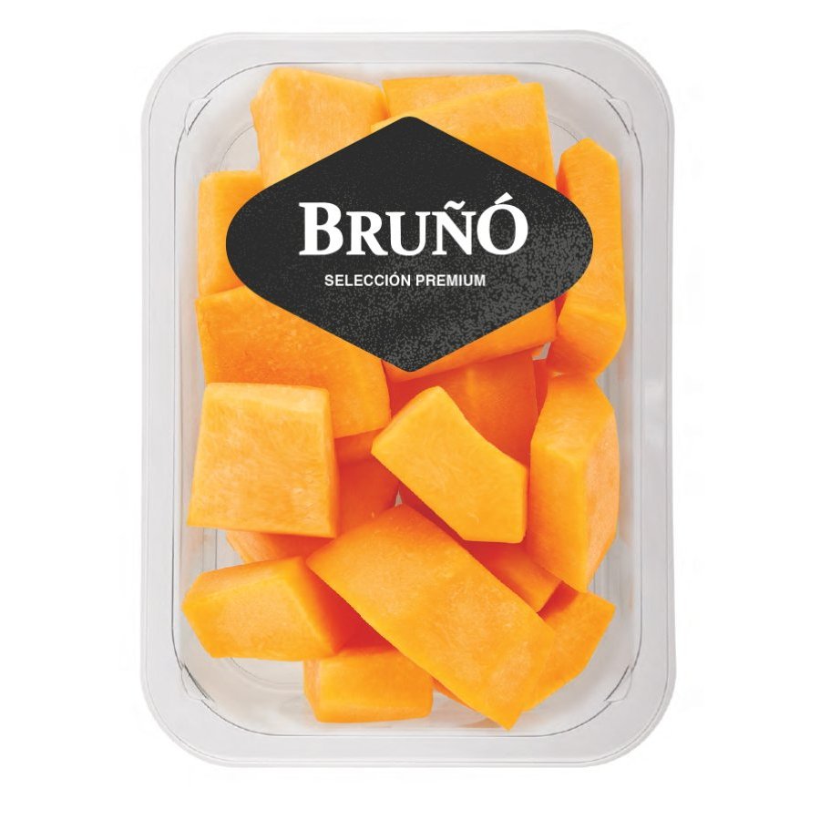 Calabaza troceada categoría 1ª bandeja 400 g