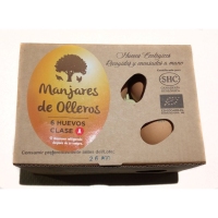 Ovos ecolóxicos MANJARES DE OLLEROS 6 unidades (libre gaiola)