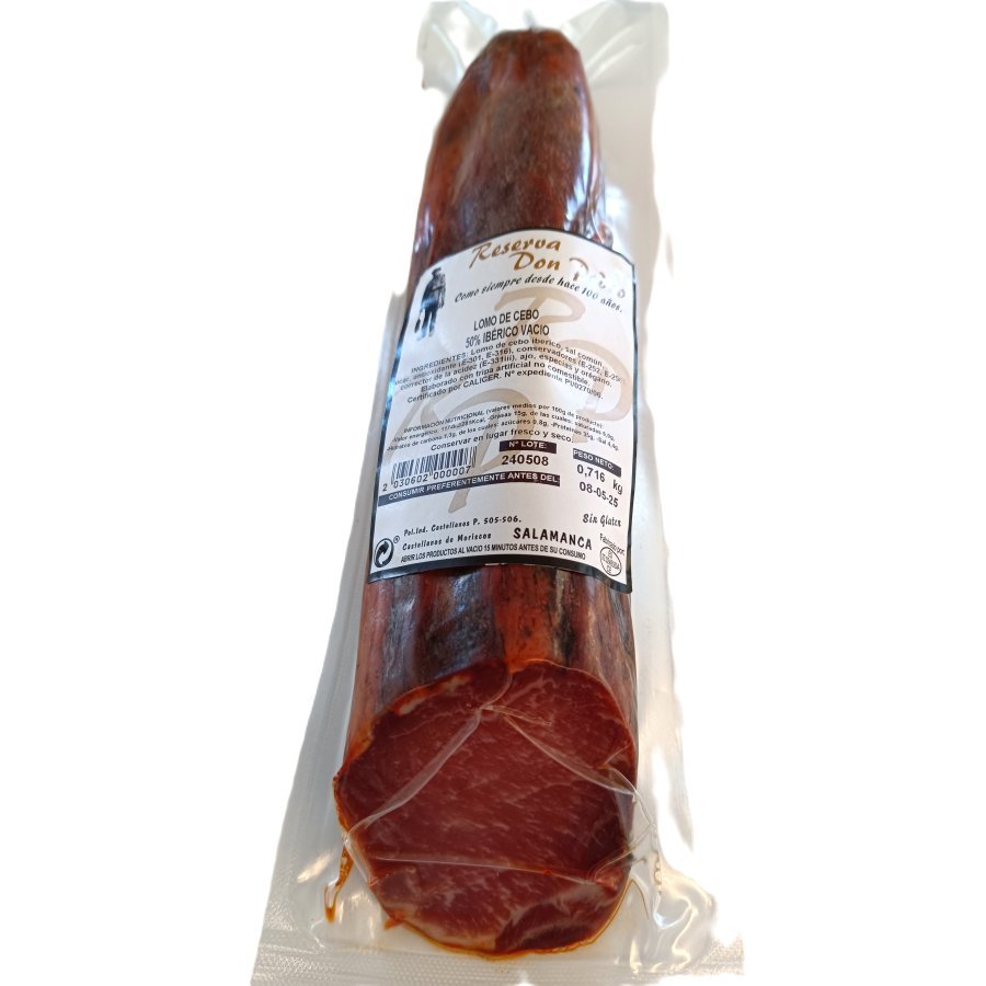 Lomo de cebo 50% raza ibérica reserva DON PEDRO kilo