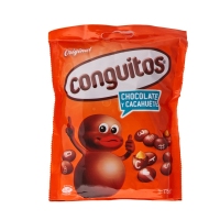 Cacahuetes recubiertos de chocolate negro CONGUITOS 175 g