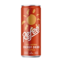 Bebida energética REFEEL Tropical lata 330 ml
