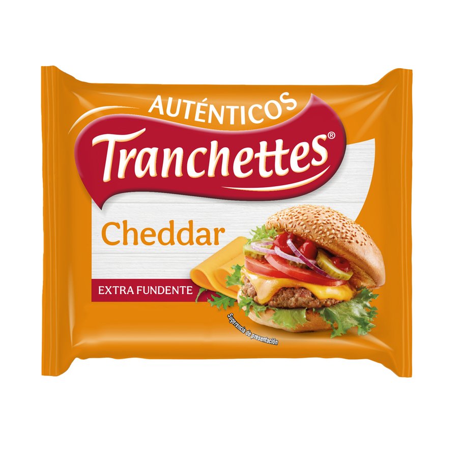 Queso TRANCHETTES cheddar extra fundente 8 lonchas 150 g