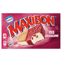 Xeado NESTLE MAXIBON Red Cheesecake 4 unidades 348 g