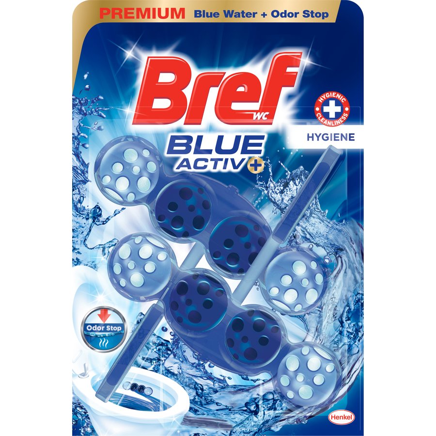 Limpia inodoro BREF WC Blue Activ Hygiene 2 colgadores