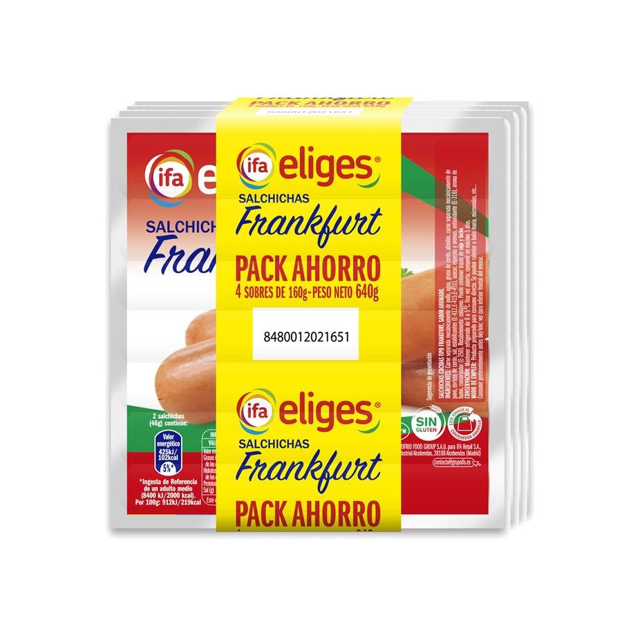 Salchichas IFA ELIGES Frankfurt pack 4x160 g