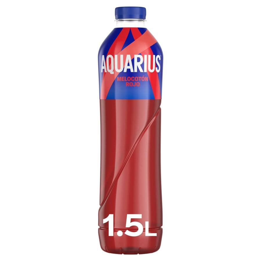 Bebida refrescante AQUARIUS melocotón rojo pet 1,5 l