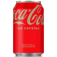 Refresco COCA-COLA sin cafeína lata 33 cl