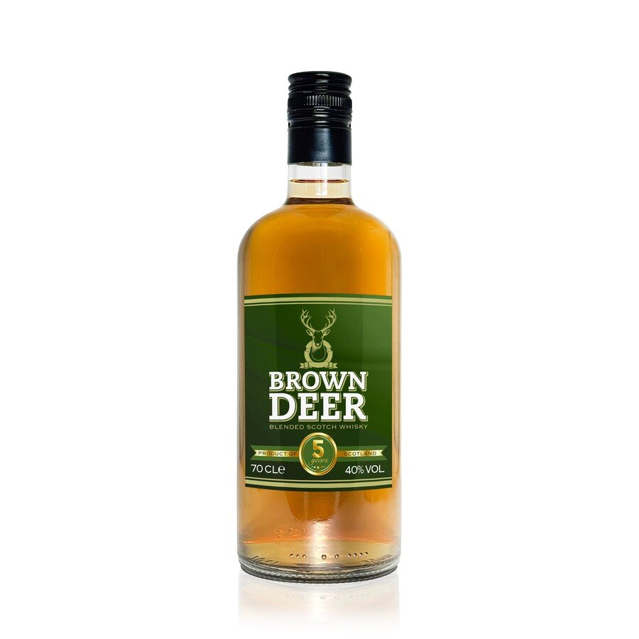 Whisky escocés BROWN DEER 5 años 70 cl