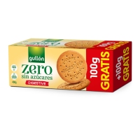 Galletas Dixestive GULLON Zero sen azucre engadido 300 g + 100 g de balde