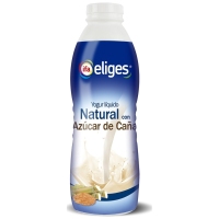 Yogur líquido IFA ELIGES natural con azúcar de caña botella 1 l
