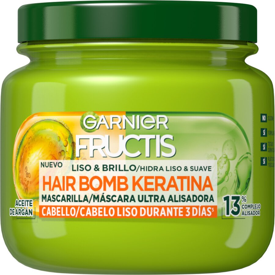 Mascarilla FRUCTIS liso&brillo 320 ml