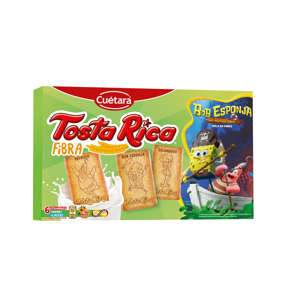 Galletas CUETARA TOSTA RICA Fibra 760 g