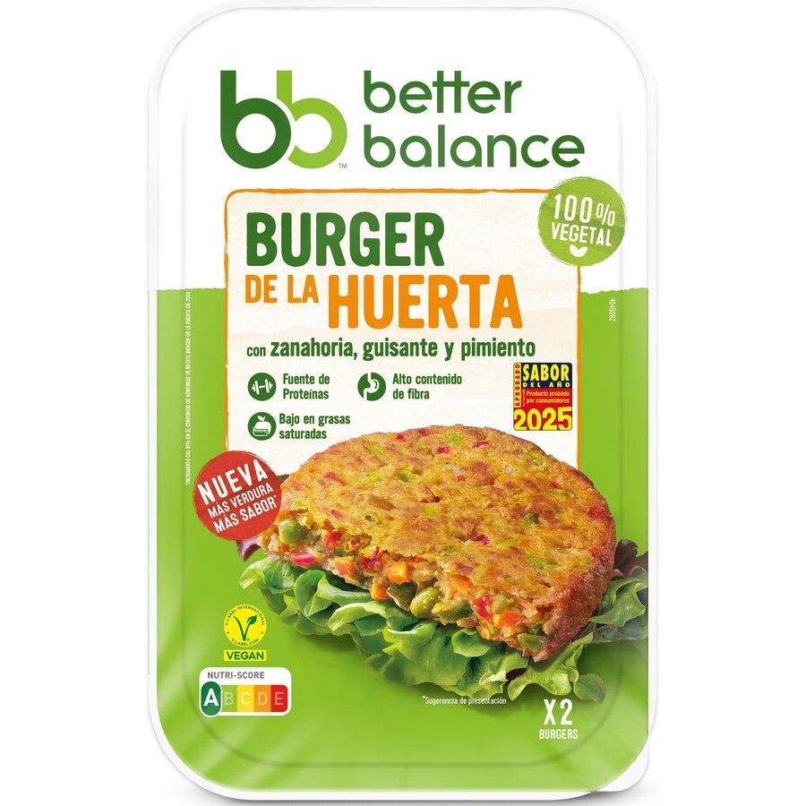 Burger de la huerta BETTER BALANCE 160 g