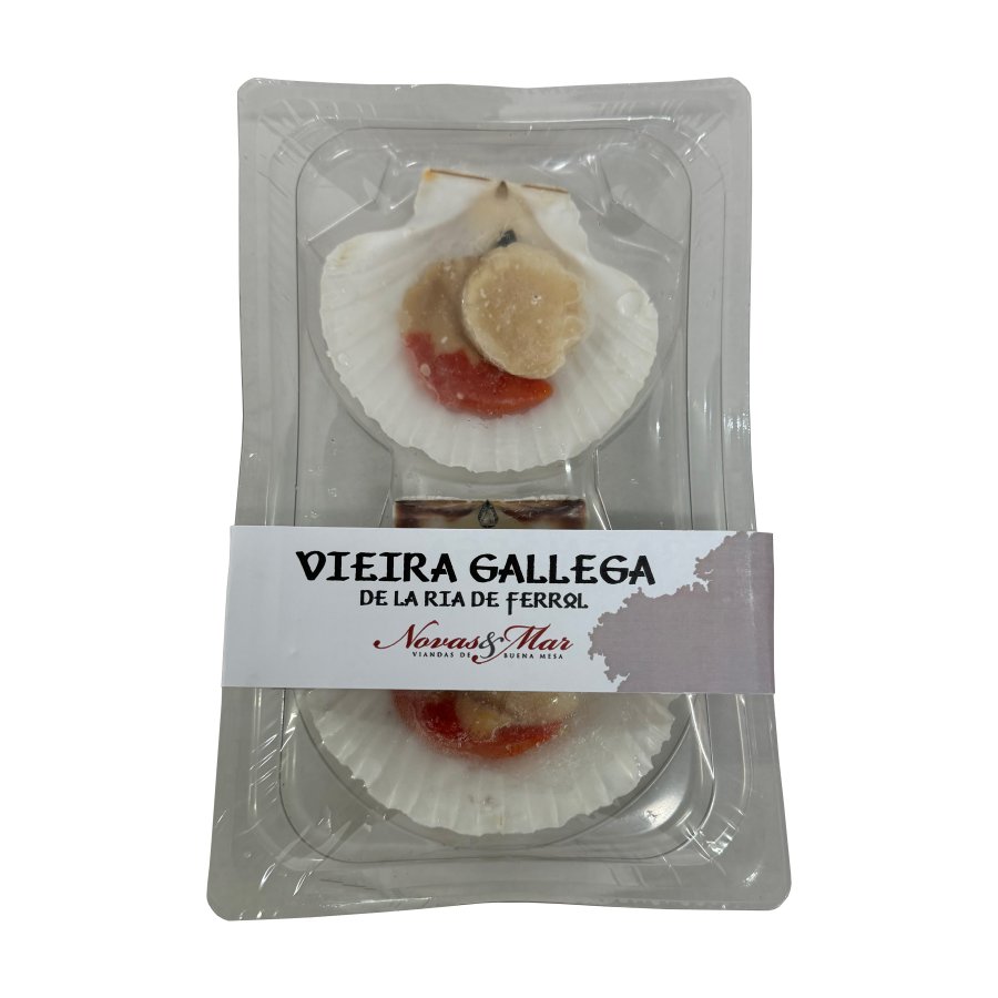 Vieira gallega NOVAS Y MAR media concha 250 g