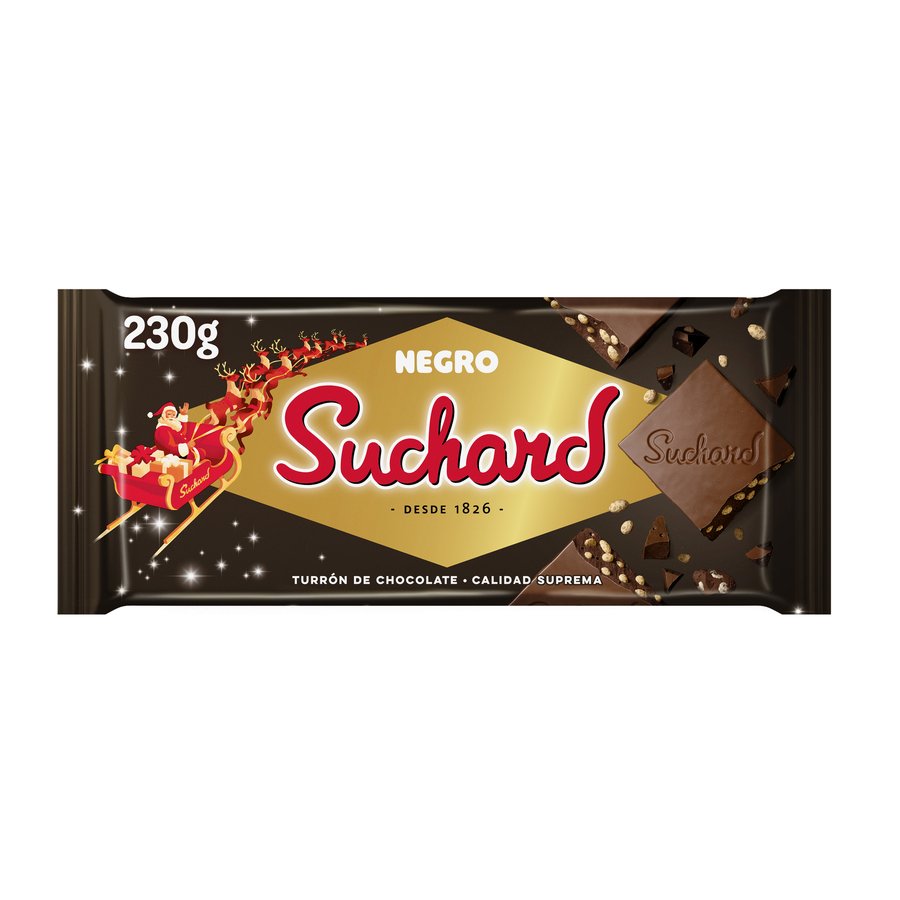 Turrón SUCHARD chocolate negro 230 g