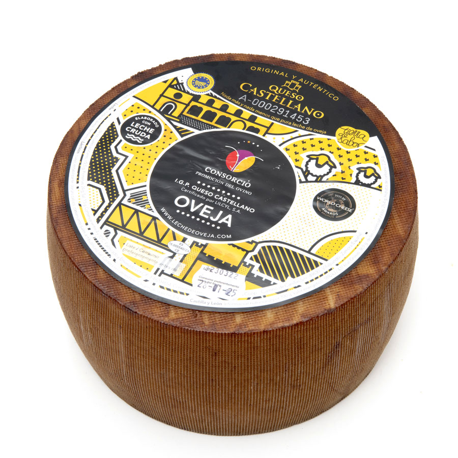 Queso castellano IGP Oveja curado CONSORCIO DEL OVINO kilo