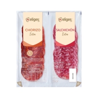 Salchichón+chourizo extra IFA ELIGES 2X120 g
