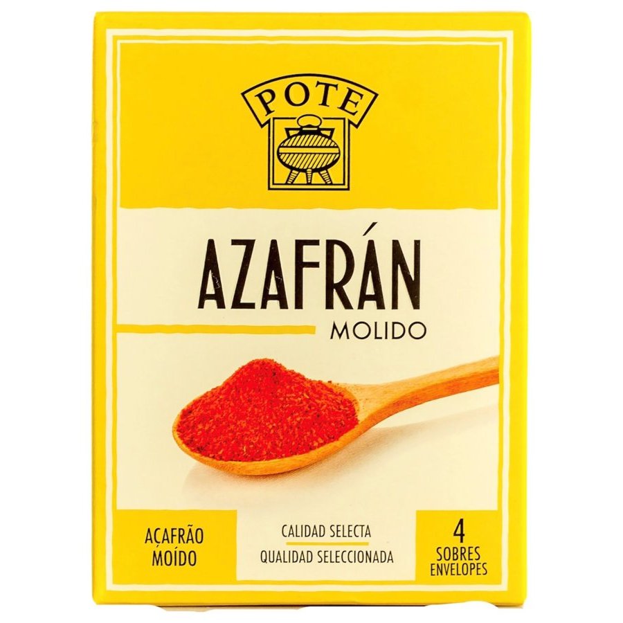 Azafrán molido POTE estuche 4 sobres