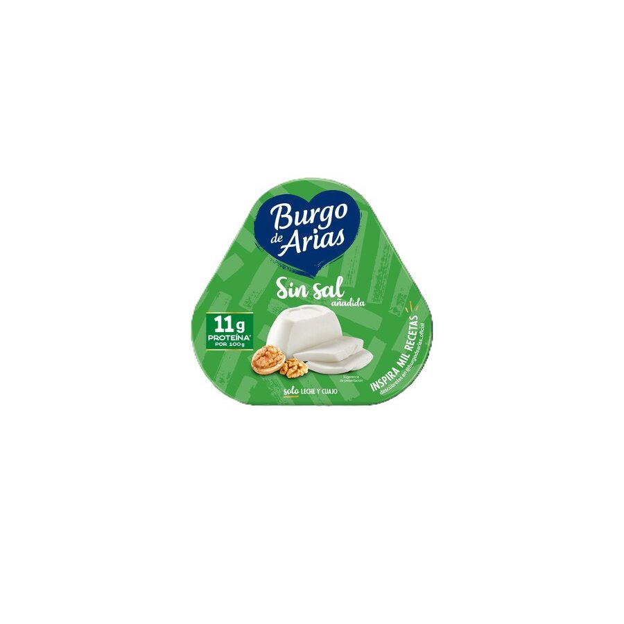 Queso BURGO DE ARIAS mini sin sal pack 3x72 g