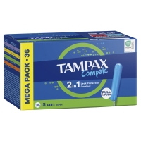 Tampones TAMPAX Compak Súper 36 unidades