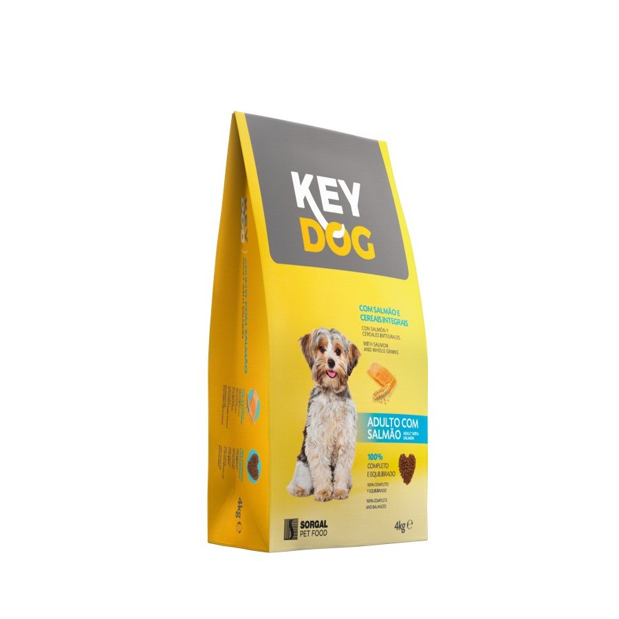 Alimento para perro KEYDOG salmón con cereales integrales 4 kg