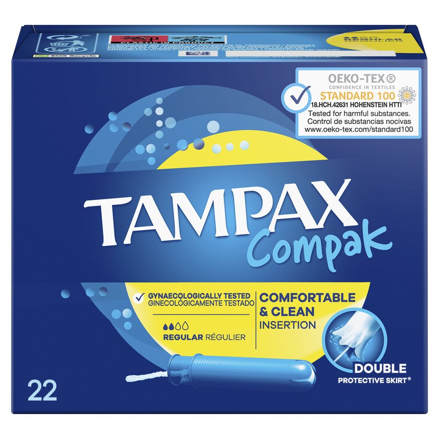 Tampones TAMPAX Compak regular 22 unidades
