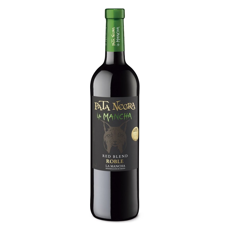 Vino tinto D.O.La Mancha PATA NEGRA Roble botella 75 cl