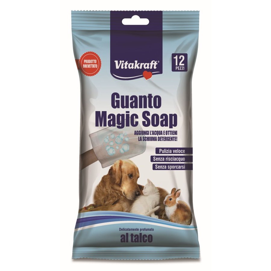 Guantes mascota con jabón VITAKRAFT 12 unidades