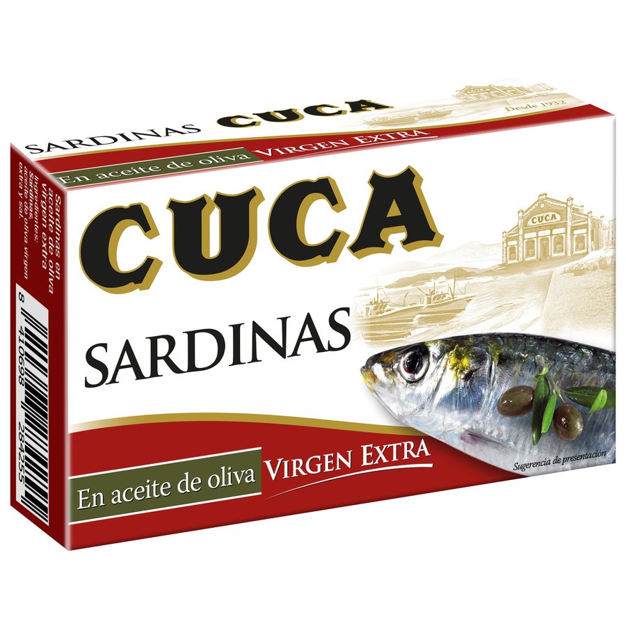Sardinas en aceite de oliva virgen extra CUCA 120 g