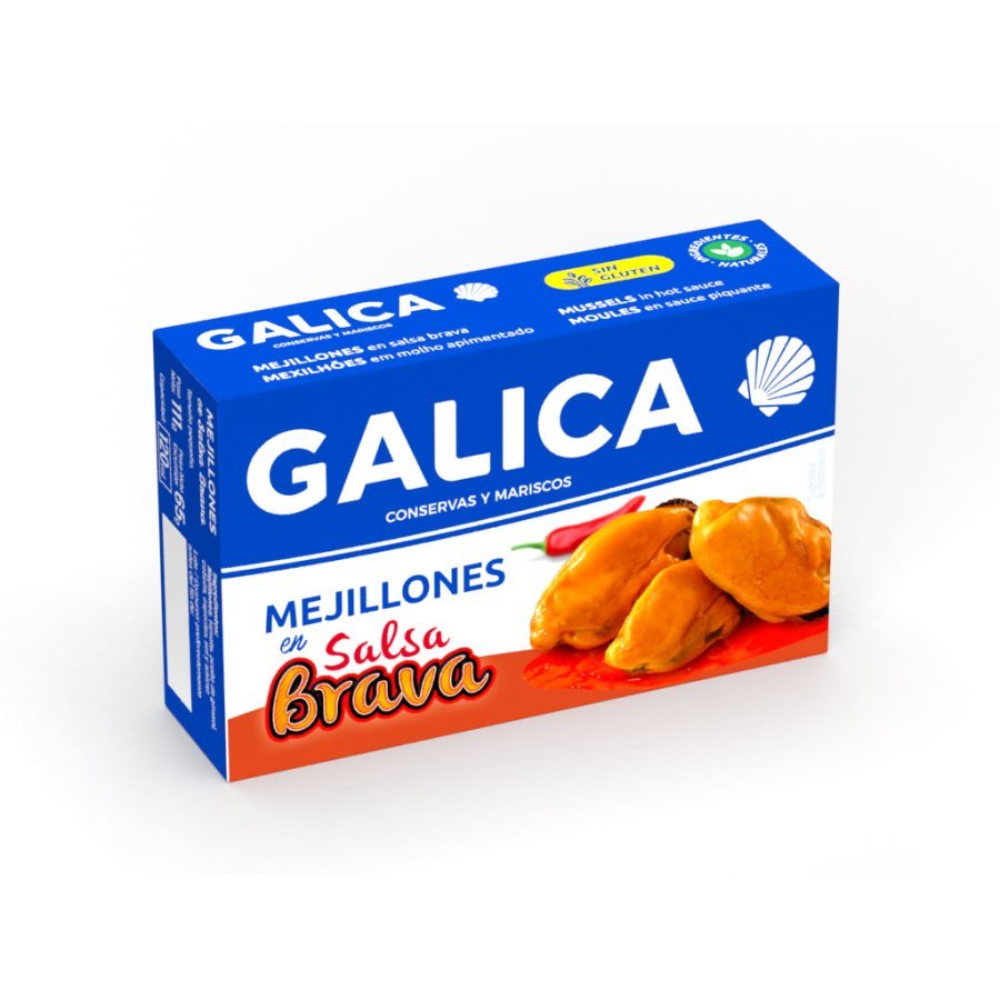 Mejillones GALICA salsa brava 111 g pn.