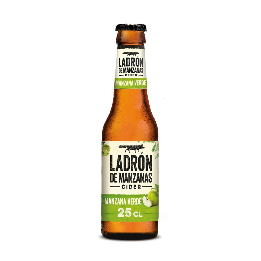 Imagen de Cider LADRÓN DE MANZANAS manzana verde botella 25 cl