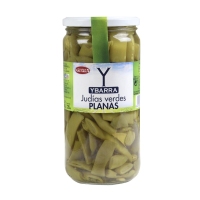 Judías verdes YBARRA planas frasco 360 g pne.