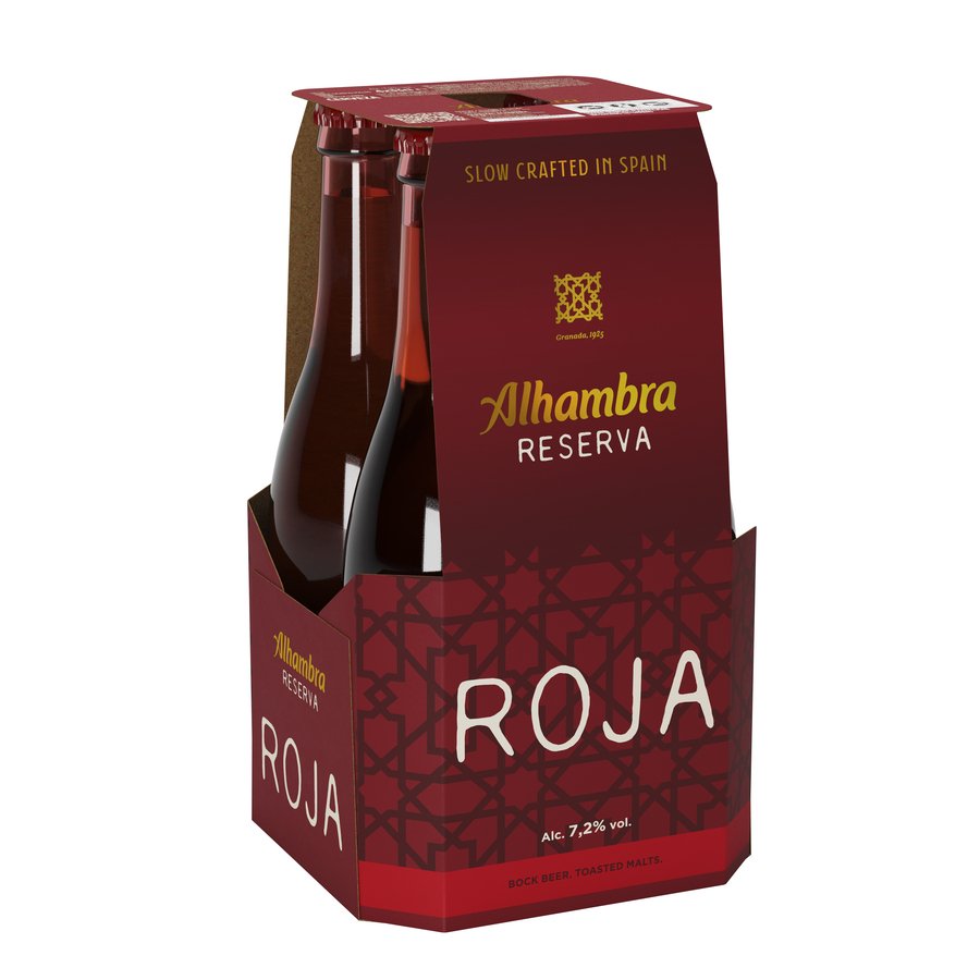 Cerveza ALHAMBRA roja pack 4x33 cl