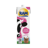 Leche desnatada RAM brik 1 l
