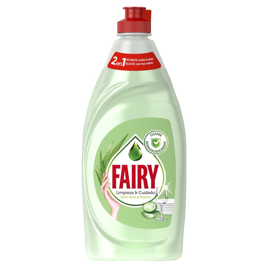 Lavavajillas mano concentrado FAIRY aloe vera y pepino 520 ml