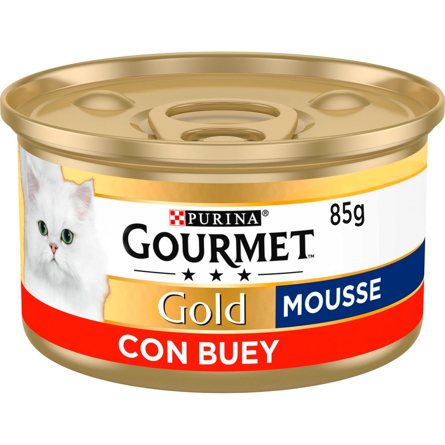 Alimento gato PURINA GOURMET Gold mousse con buey 85 g