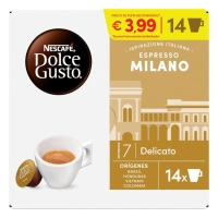 Café cápsulas Nescafé DOLCE GUSTO Espresso Milano 14 unidades 86,8 g