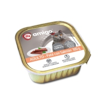 Alimento gato paté salmón IFA AMIGO tarrina 300 g