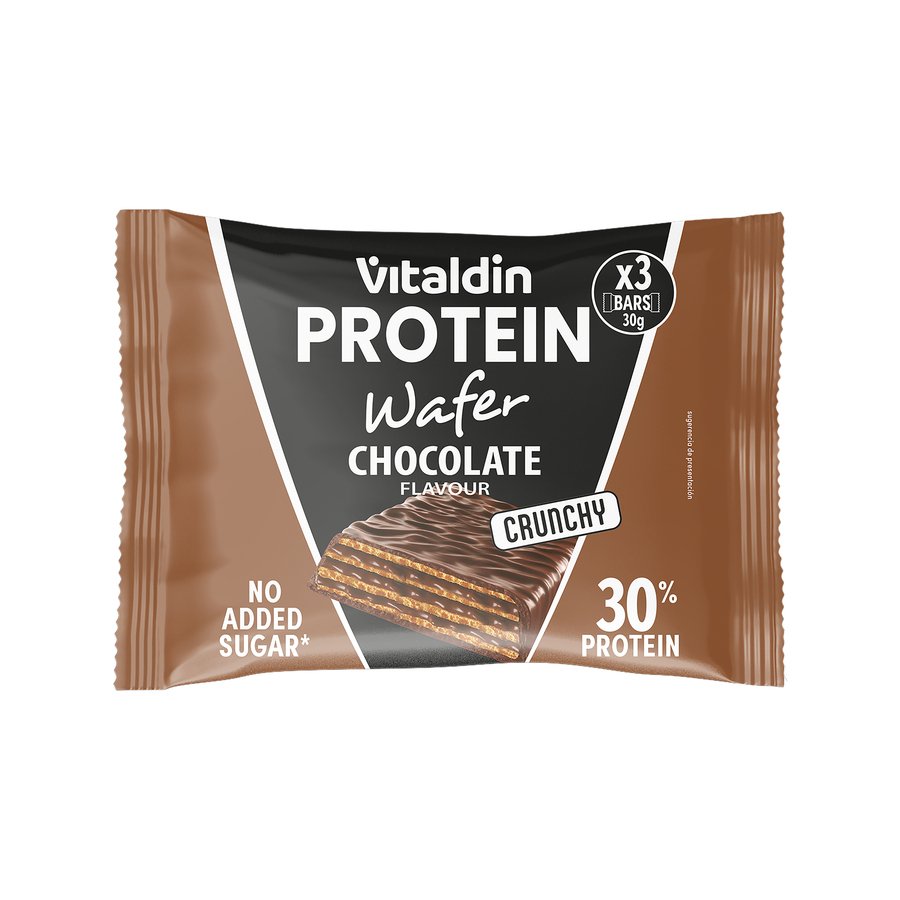 Wafer VITALDIN chocolate 30% proteina pack 3x30 g