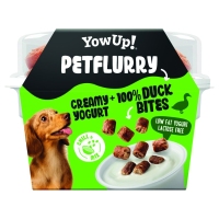 Alimento can iogur con toppings YOWUP petflurry sabor pato 125 g