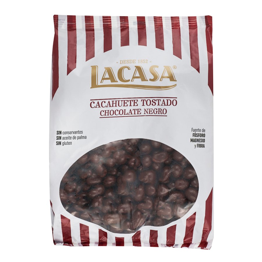 Cacahuete tostado chocolate negro LACASA 450 g