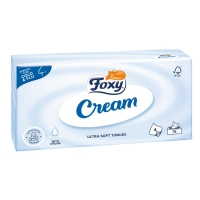 Pañuelos papel FOXY cream 4 capas caixa 76 unidades