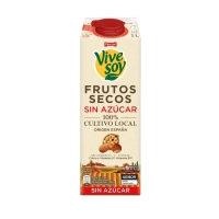 Bebida de frutos secos VIVESOY sin azúcar brik 1 l