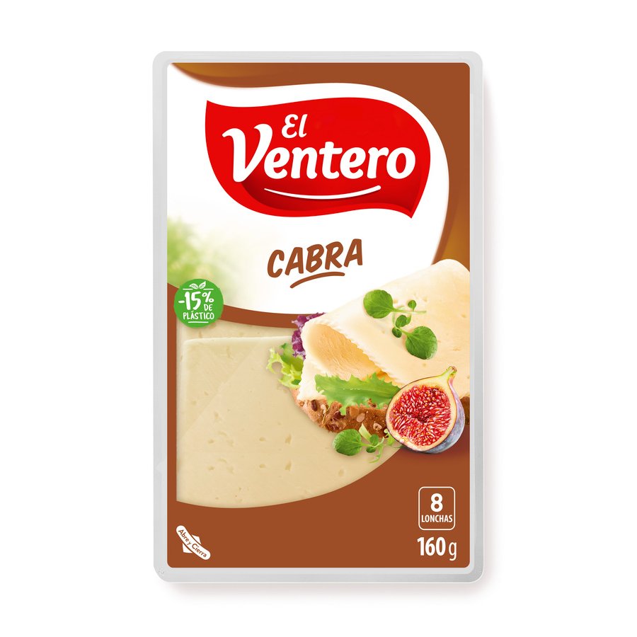 Queso de cabra EL VENTERO lonchas 160 g